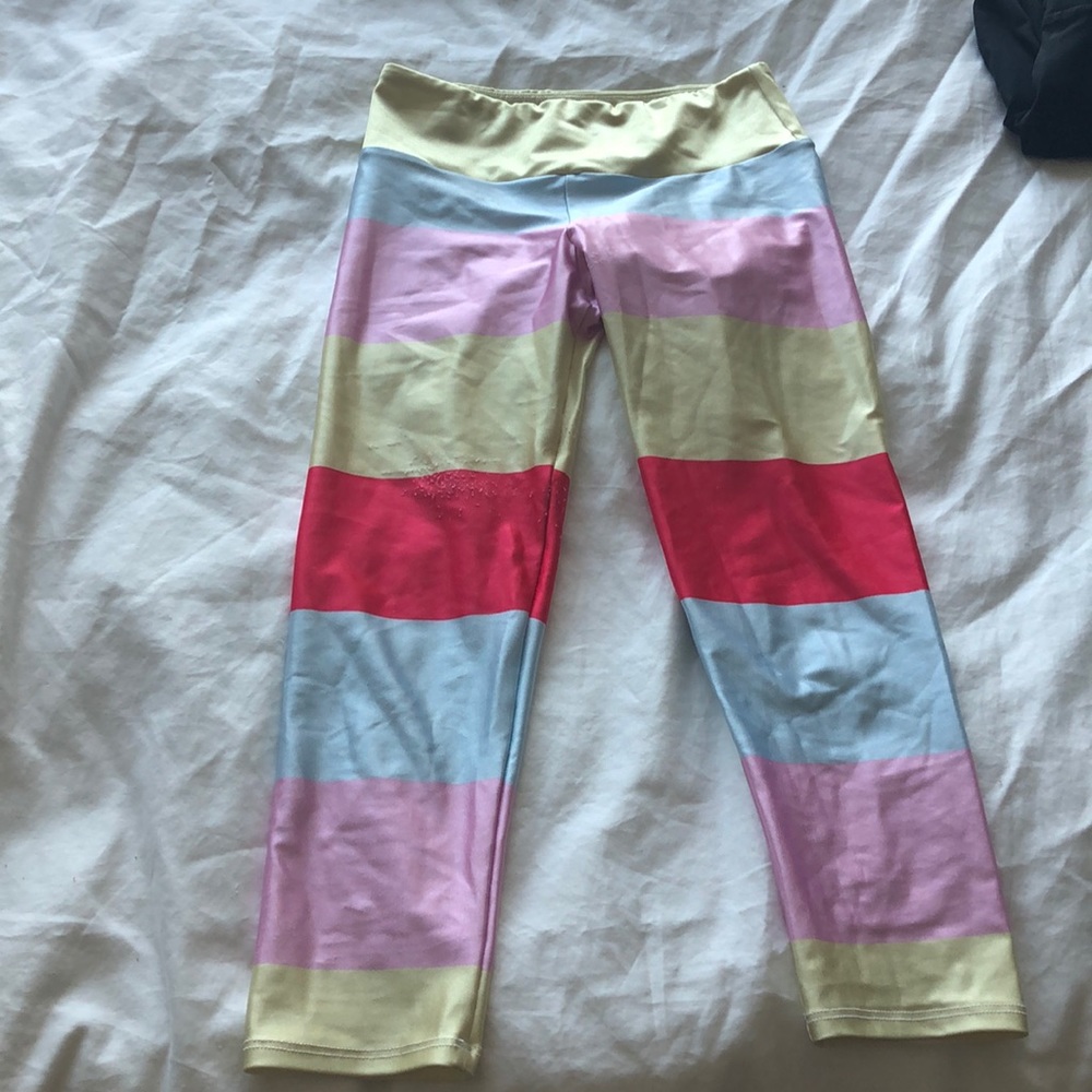 Gold sheep workout leggings